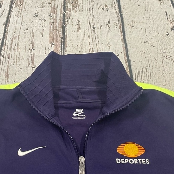 Desportes Blue Nike Zip Up Running Soccer Track Jacket - Picture 5 of 8